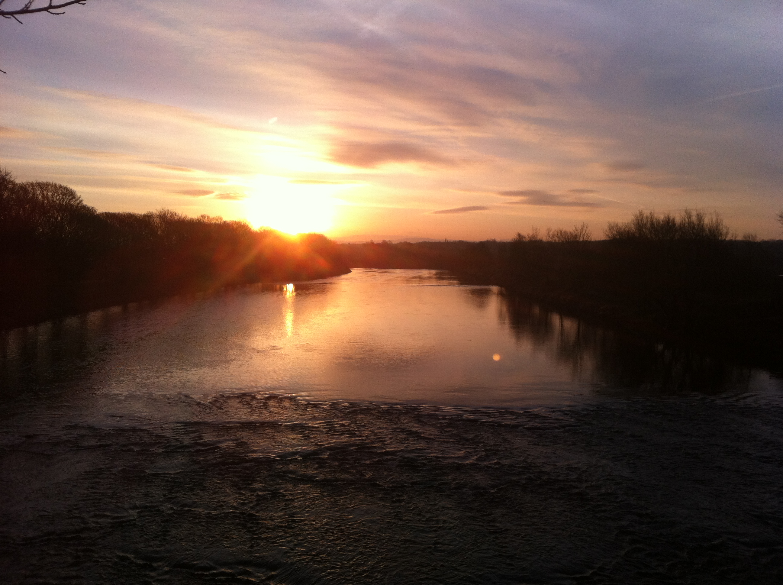 Sunrise over The River Ribble, Preston