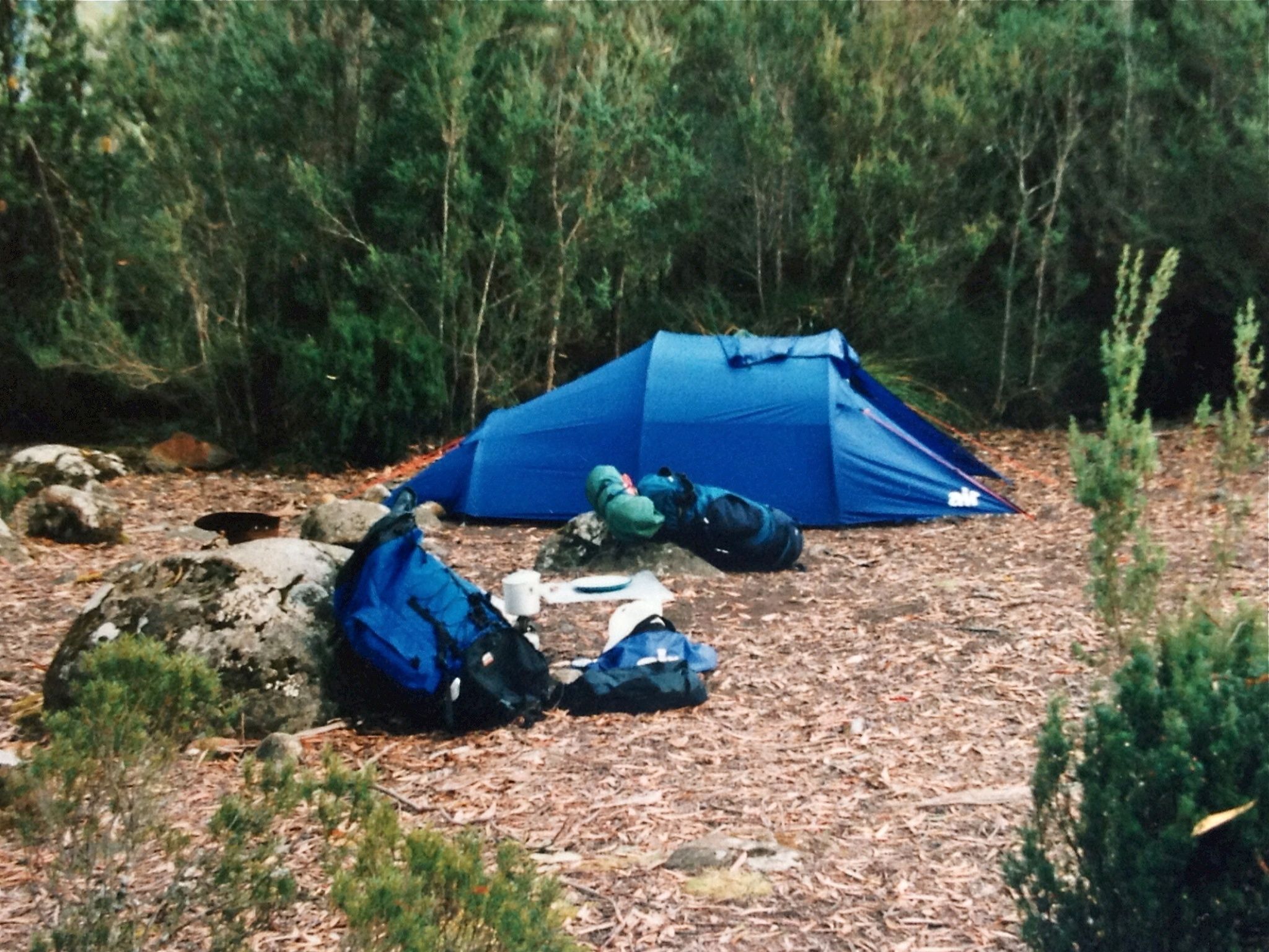 Image of a tent, associated with hiking, camping or trekking