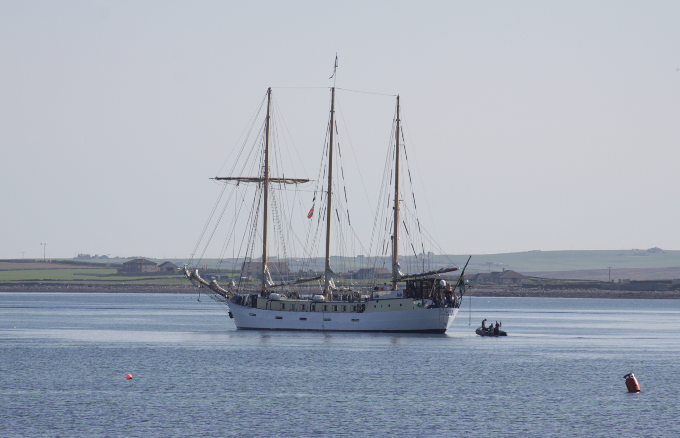 A ship in Kirkwall Harbour