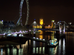 The River Thames at night