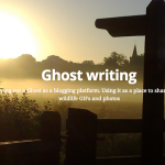Screenshot from Ghost Writing Blog